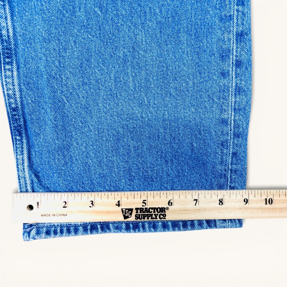Uniglo Baggy High Waisted Womens Jeans Sz 10 Blue Medium Wash %100 Cotton Denim - Picture 10 of 13